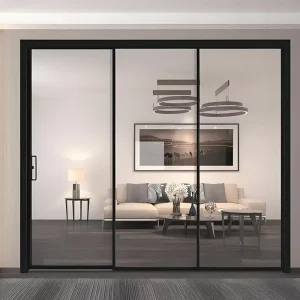 Heavy Duty Aluminum Sliding Glass Door Narrow Slim Frame for Interior Living Room Factory Sliding Windows Doors