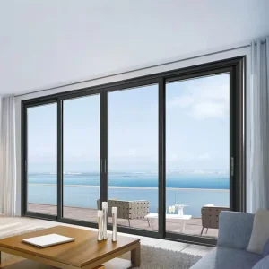 Heavy-Duty Broken Bridge Aluminum Balcony Sliding Door with Heat Insulation for Villa and Office Terraces