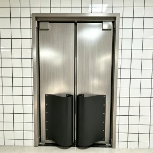 Heavy Duty Double Leaf Bidirectional Free Impact Door With Rubber Bumper for Hotel Restaurant Central Kitchen