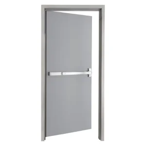 Heavy-Duty Fire-Rated Steel Security Swing Door with Push Bar