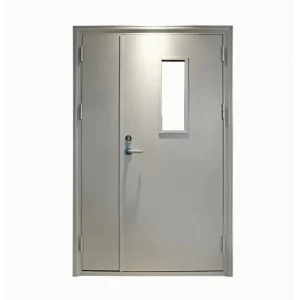 Heavy-Duty Fire-Resistant Steel Door, 60/90/120 Minutes, Apartment Stairwell, Mall, and Exterior Use, BS EN 1634