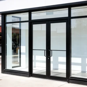 Heavy Duty Floor Spring Double Action High Pedestrian Traffic Shopping Mall Commercial Entry Swing Door