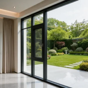 Heavy Duty Hurricane Impact Fireproof Exterior Double-Glazed Custom Aluminum Swing Casement Window for Commercial Buildings
