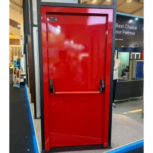 Heavy-Duty Impact-Resistant Fireproof Steel Door with Anti-Pry Lock for High-Traffic Commercial Shopping Spaces