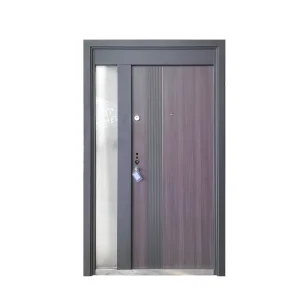 Heavy Duty Metal Security Entrance Door with Steel Frame