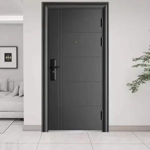 Heavy-Duty Steel Security Door with Anti-Theft Lock and Fire Prevention Design for Home and Commercial Use