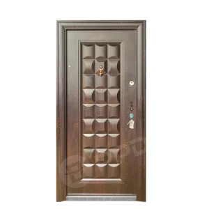 Heavy Secure Entry Door Hail Proof Impact Resist Metal Door