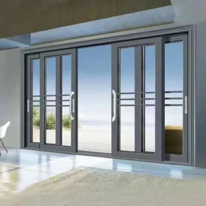 Heavy-duty Aluminum Alloy Three-Panel Sliding Door Sound Insulation for Kitchen Living Room Villa
