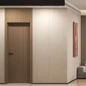 Hidden Interior Door for Walls and Cabinets, Fire-Resistant Composite Polymer, Manual Side Opening