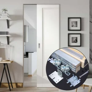 Hidden Invisible Side 250 LBS Steel Pocket Door System