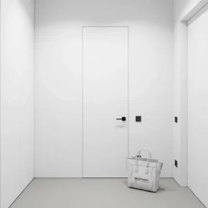 High-Density Carbon Crystal Aluminum Wood Interior Door with Scratch-Resistant, Windproof, and Silent Design