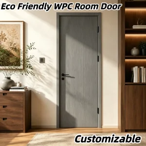 High-Moisture-Resistant WPC Flush Waterproof Bathroom Door