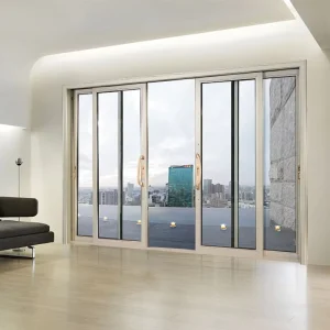 High Quality Aluminum Alloy Sliding and Swing Glass Door with Double Glazing Tempered Glass for Bedroom Supermarket Interior Use