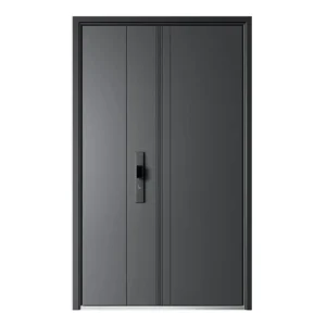 High Quality China Steel Security Door Burglar-Proof Residential Steel Door Frames with Wooden Smart Design for Hotels