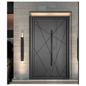 High Quality Single Interior Steel Entrance Door for Apartment Modern Design Front Exterior Security Feature
