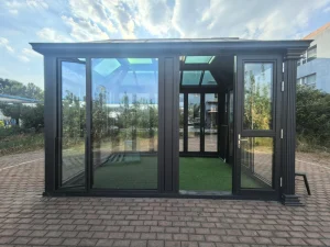 High Rigidity Thermal Break Aluminum Skylight Sunroom with Load-Bearing Snow Resistance and Tempered Safety Glass