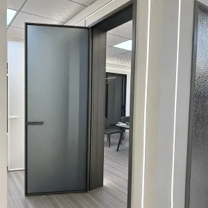 High Strength Aluminum Alloy Villa Balcony Double-Glazed Hinged Casement Glass Ultra-Narrow Swing Door
