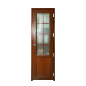 High quality Waterproof UPVC Swing Door Bathroom Pvc Door with Soundproof Finished Surface