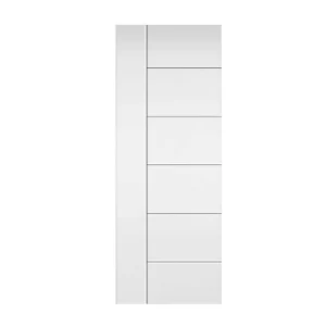 Hollow Core White Smooth Wood Panel Moulded Flush Interior Door