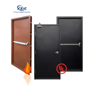 Hollow Metal Steel Fire Rated Door 1.5mm/1.2mm Steel Sheet 180-Minute Internal Fire Door