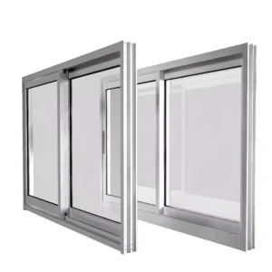 Horizontal Aluminum Alloy Sliding Window with Stainless Steel Insect Screen for Kitchen, Bathroom, Living Room, or Apartment