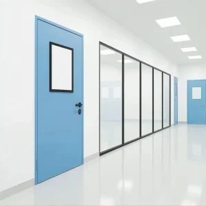 Hospital Clean Room Swing Door, Side-Opening, Custom Made
