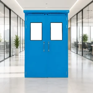 Hospital Hermetic Stainless Steel Double Swing Door for Operating Rooms