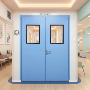 Hospital Hermetic Stainless Steel Double Swing Door for Operation Rooms