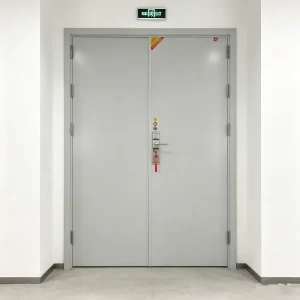 Hospital Swing Door with ODM/OEM Safe Passage Design, Fire-Resistant 60/90-Minute Steel