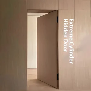 Hotel Guest Room Hidden Invisible Solid Core Wooden Flush Painted Anti-Theft Interior Door
