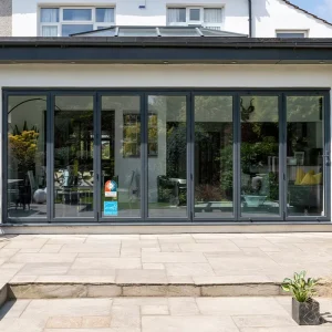 House Balcony Insulated Thermal Break Sliding Double-glazed NFRC Bifold Doors Aluminum Folding Outdoor Patio Door