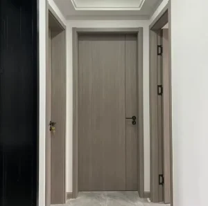 Humidity-Proof Solid Wood Doors, Sound Insulation, Stable Structure, Custom Sizes, for Bedrooms and Villas