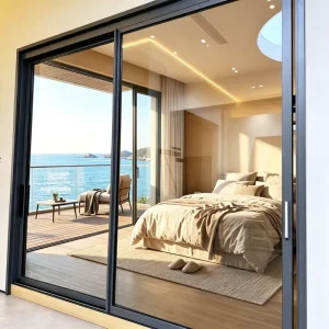 Hurricane Impact AS2047 Aluminum Sliding Door, Foldable, Security Laminated Glass, Interior, Garden and Patio