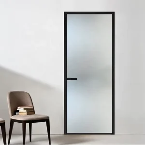 Hurricane Impact Glass Casement Aluminum Swing Door with Narrow Frame