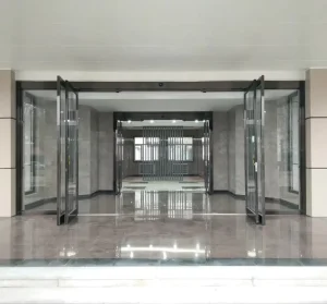 Hurricane-Proof Impact Aluminum Alloy and Tempered Glass Indoor Sliding Door with Electric Side Opening and 3-Year Warranty