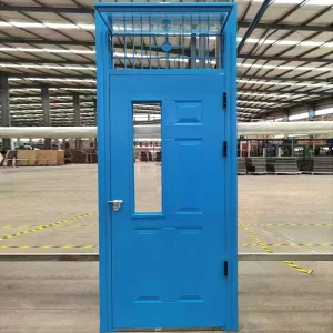Hurricane-Resistant Fire-Rated Steel Hotel Door, 20-90 Minutes, Finished