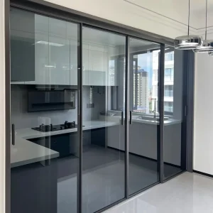 Impact-Resistant Customized Aluminum Alloy Sliding Door Sound Insulation Interior Bedroom Apartment