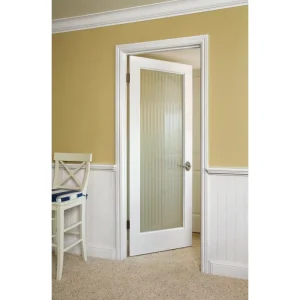 Imported Ready Made Bathroom Wood Glass Door Design Wooden Swing Doors