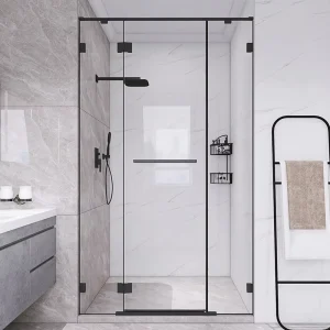Indoor Clean Room Hinged Pull-Handle Sliding Glass Shower Cabin
