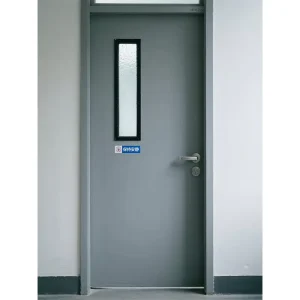 Industrial Contemporary Galvanized Steel Security Door for School Classroom Door