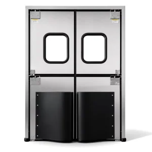 Industrial Double Action Swing Impact Traffic Door High Strength for Industrial Warehouse