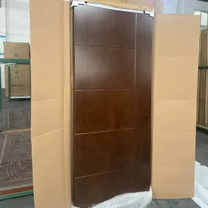 Ingenious Craft Durable Interior Bedroom Soundproof Glazed Cave Force Plate Dust Prevention Baking Finish Coated Wooden Door