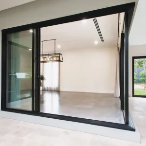 Insulated Aluminum Sliding Glass Door with Bifold Folding Feature