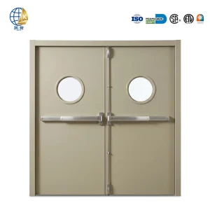 Insulated Core Beige Wood Grain Fire Rated Door for Hotel Guestrooms