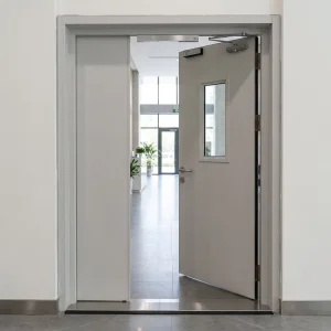 Interior 1 Hour Steel Fire Rated Door Emergency Exit Door for Staircases