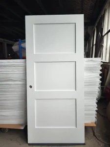 Interior 2 Panel 96 Slab Solid Core Pre-Hung Shaker Door for Bedrooms, Bathrooms, and Kitchens