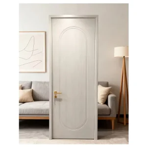 Interior Bedroom Single-Panel Stylish Wooden Door