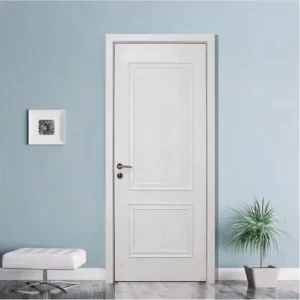 Interior Door 3 Panel Raised Panel Classic MDF White Room Door With Hinge