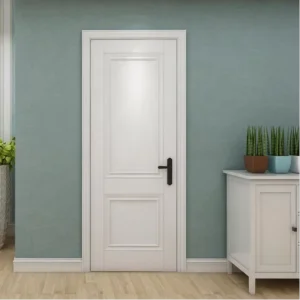 Interior Door Raised 3 Panel White MDF Prehung European Style Bedroom