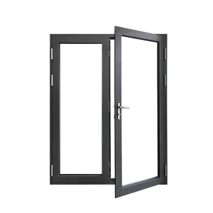 Double-Glass Swing French Casement Door with Aluminum Frame